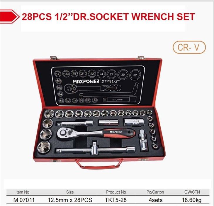 Socket Wrench And Accessories Tool Set