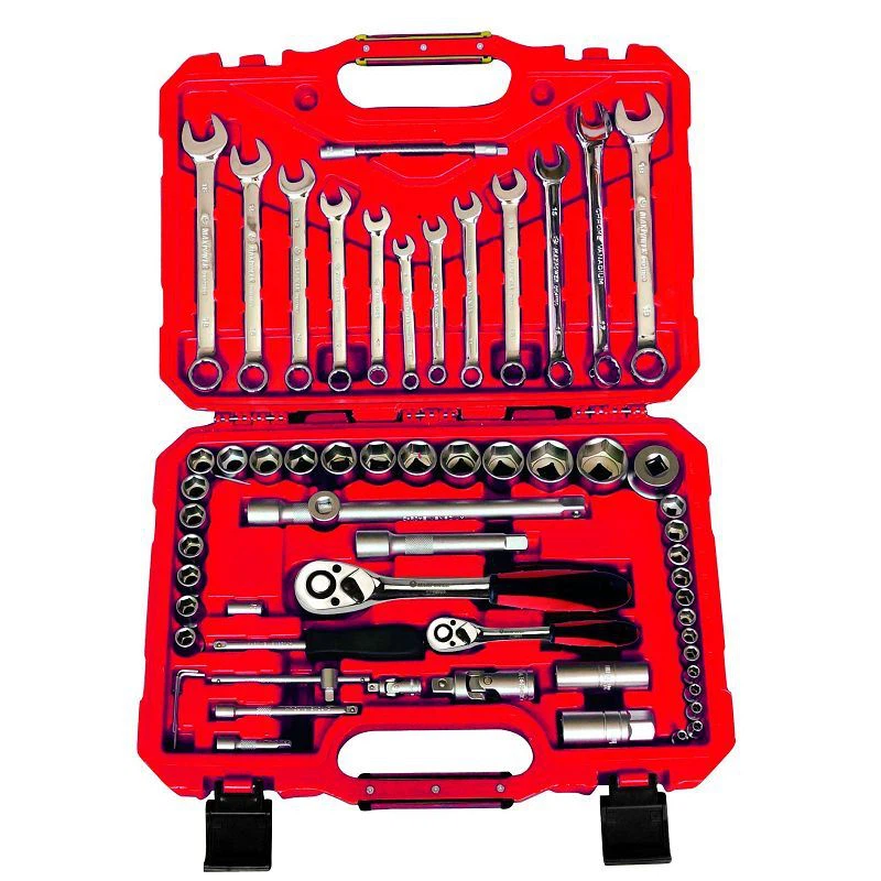 60pcs 1/4'' y 1/2'' Dr. Juego de dados para automóvil