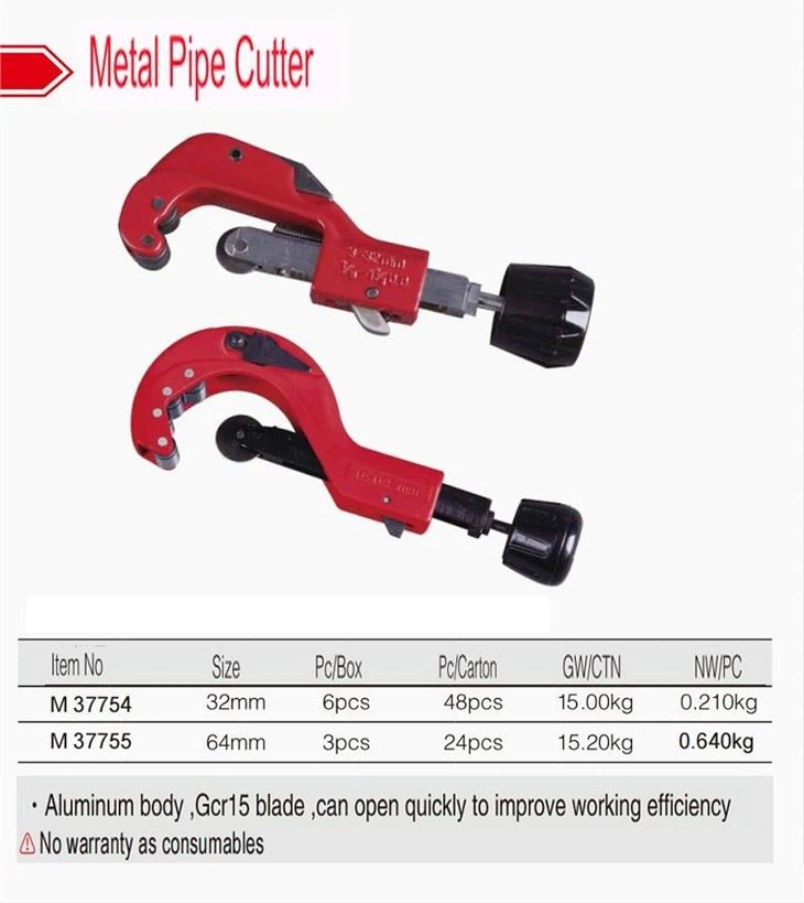 Metal Pipe Cutter Detailed Instructions