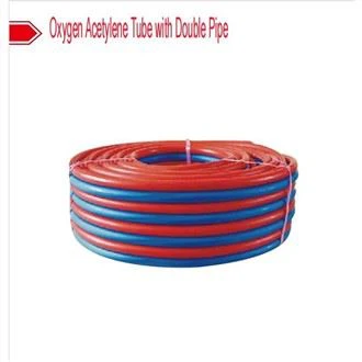 Tubo de acetileno de oxígeno con doble tubo