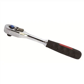 Llave de carraca con mango recto y cabeza de pera