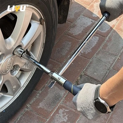 Llave cruzada para neumáticos combinada, herramienta de reparación de automóviles, herramienta de reparación, herramienta para cambio de neumáticos, llave de tubo que ahorra mano de obra