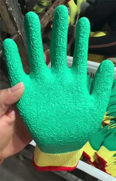 GUANTES DE ALGODÓN / PE RECUBIERTOS DE LÁTEX