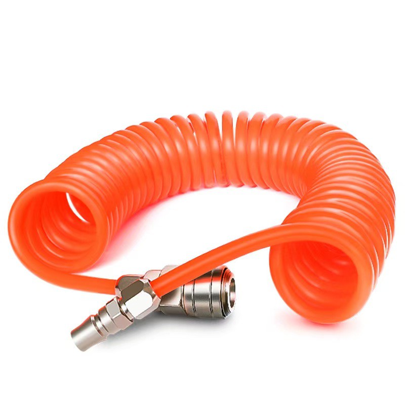 TUYAU SPIRALE EN PE AVEC RACCORDS RAPIDES 5X8MM 15M